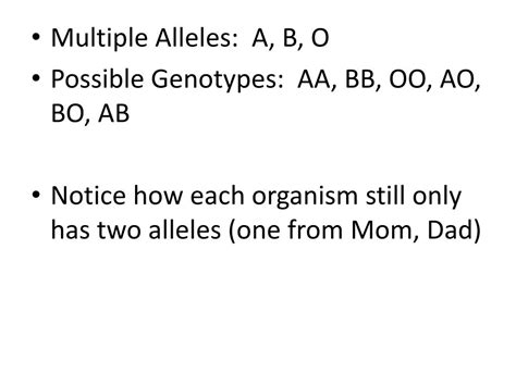 Ppt Notes Multiple Alleles Powerpoint Presentation Free Download