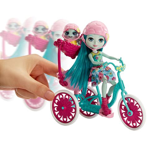 Enchantimals Puppe Taylee Turtle Und Fahrrad Enchantimals Mytoys