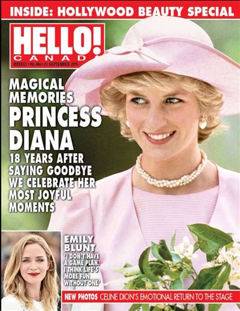 Princess Diana On The Cover This Weeks Hello Issue For Canada