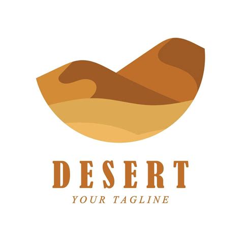 Creative Desert Logo With Slogan Template 12178498 Vector Art At Vecteezy