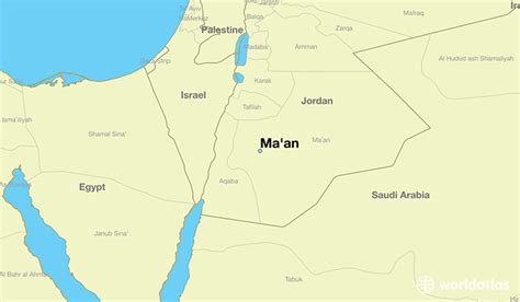 Where Is Maan Jordan Maan Maan Map