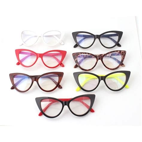 Brand Modern Elegant Cat Eyes Shape Glasses Frame For Ladies Acetate