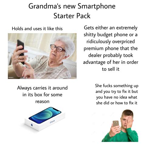 Grandmas New Smartphone Starter Pack Rstarterpacks