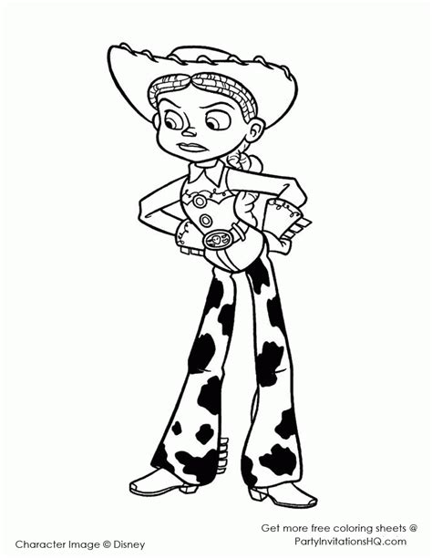 Jessie Toy Story Coloring Pages Printable