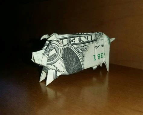 Piggy Bank Holds Approx 10 Pennies Money Origami Piggy Bank Piggy