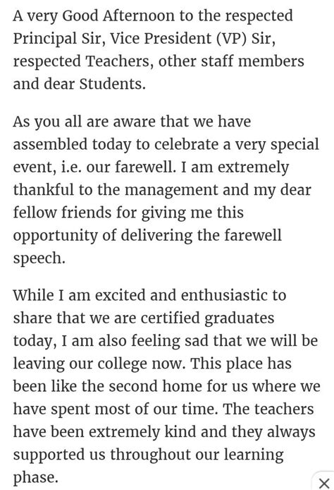 💐 Best School Farewell Speech 🌱 Farewell Speech By Principal To