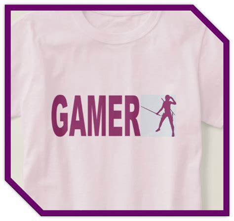 Gamer Girl Cool Purple Japanese Ninja Gamer T Shirt Gamer T Shirt