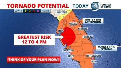 Tornado Watch Issued For Central And Southwest Florida Florida Storms