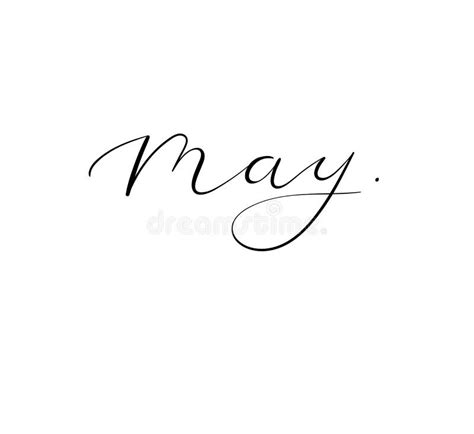 May In Calligraphy
