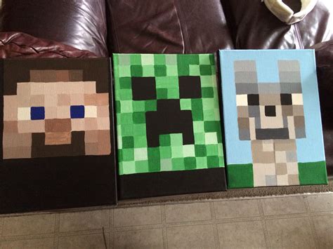 We did not find results for: DIY Minecraft paintings. Cute to hang at party. Super easy ...