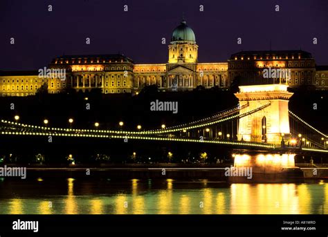 Hungary Budapest Danube River The Royal Palace And The District Of