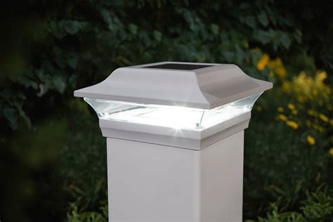 5x5 white aluminum imperial solar post cap classy caps mfg inc