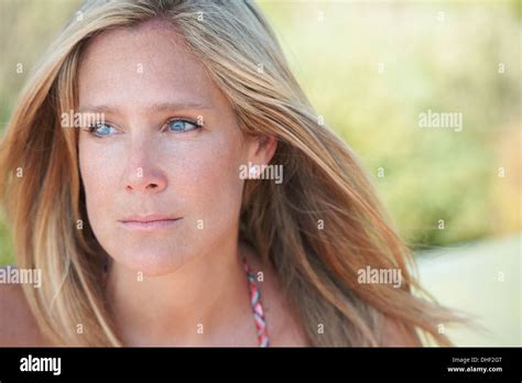 Mature Blonde Headshot Hi Res Stock Photography And Images Alamy