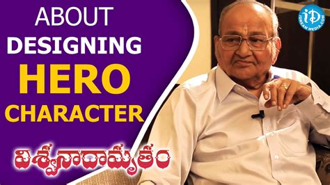 K Viswanath About Designing Hero Character Aapadbandhavudu