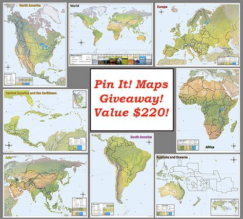 Giveaway 220 Geography Package From Pin It Maps Simple Homeschool