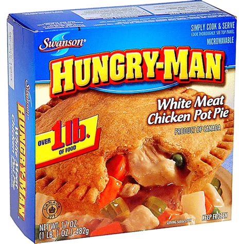 Hungry Man Chicken Pot Pie Frozen Foods Riesbeck