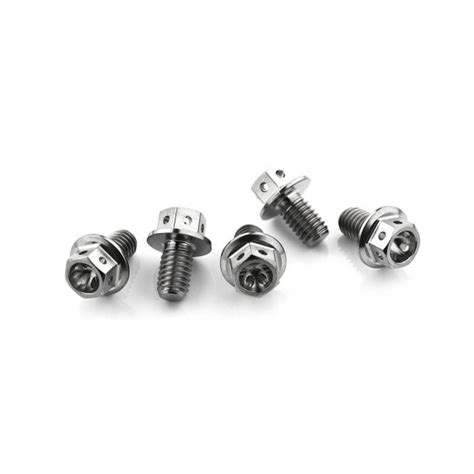 Stainless Steel Race Drilled Hex Head Bolt M6 X 10mm X 10mm 5 Pack
