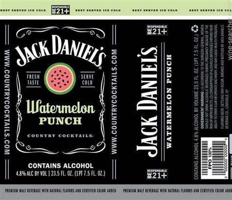 Jack daniels black cola nutritional information. Jack Daniel's Country Cocktails Watermelon Punch, USA: prices