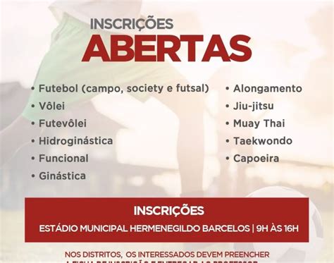 Arraial do Cabo abre inscrições para 11 modalidades esportivas Fique