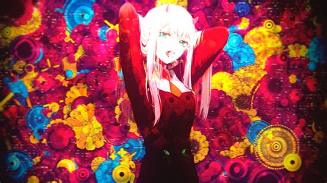 Darling In The Franxx Zero Two Hiro Zero Two With Red Dress With
