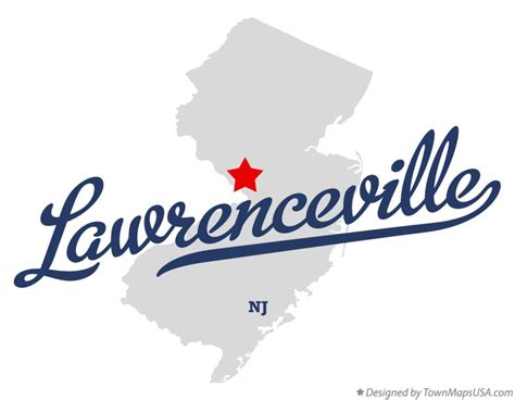 Map Of Lawrenceville Nj New Jersey