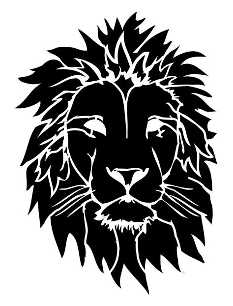 Lion 8x11 On Reusable Laser Cut Stencil