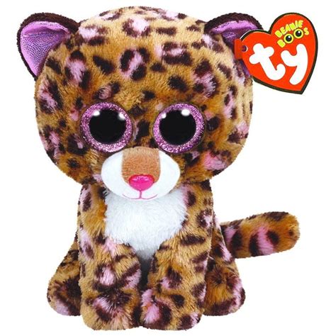Patches Brown Leopard Beanie Boo Medium Stuffed Animal By Ty 37068