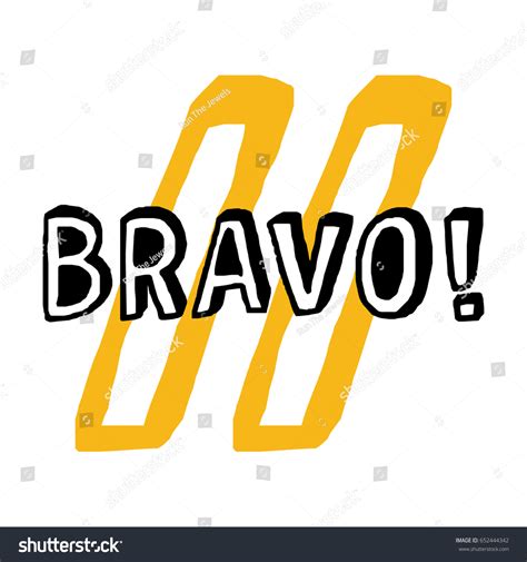 Bravo Congratulations Card Stock Vector Royalty Free 652444342