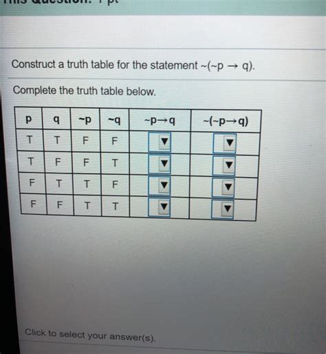 Create A Truth Table For Each Identify Gauthmath Ph