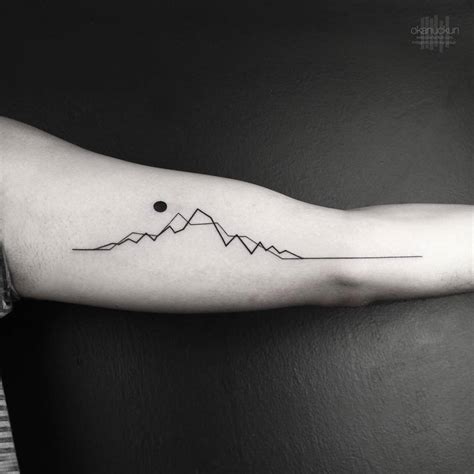 Tattoos nowadays have actually obtained much appeal among both males and females. Minimalist mountain range tattoo on the left inner arm.