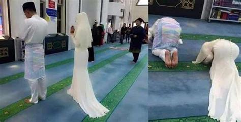 Start at page abi mizan humaira iman published on april 29, 2014. Pasangan Pengantin Perempuan Solat Sunat Dengan Gaun Ketat ...