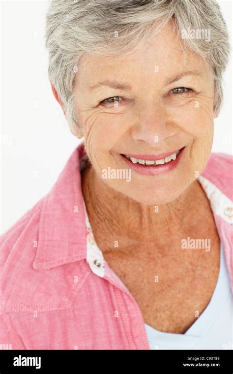 Portrait Of Senior Woman Stock Photo Alamy