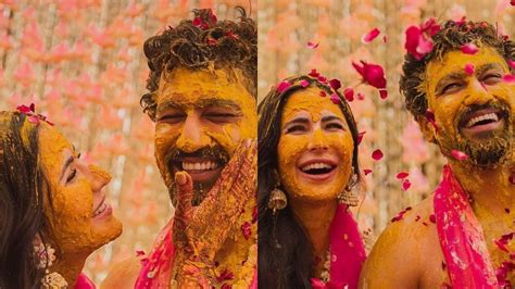 Katrina Kaif And Vicky Kaushal Are Madly In Love In These Breathtaking Pics From Haldi Ceremony