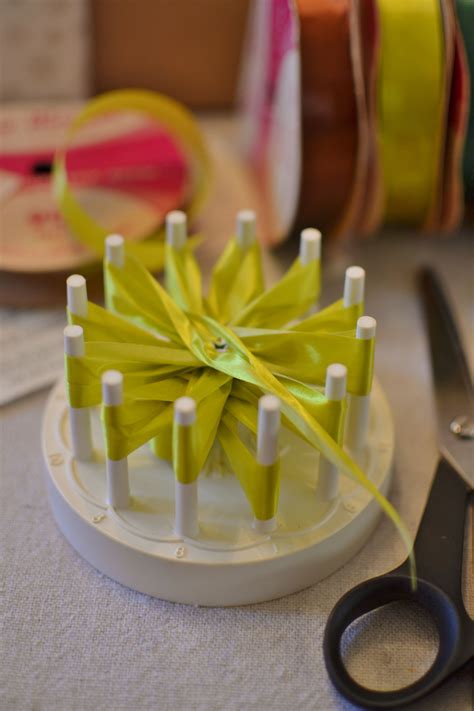 With your other hand, press outward, the belly facing you. Making genuine sasheen bows with a vintage Bow Magic Bow ...