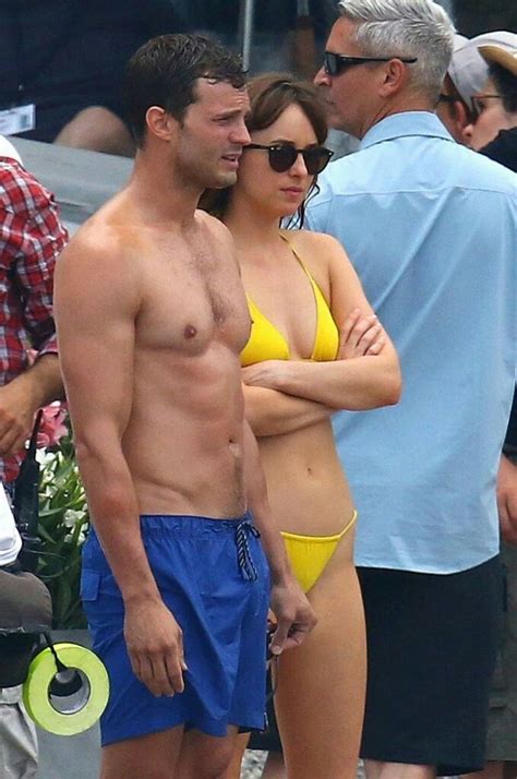 On Set Filming In France Jamie Dornan And Wife Fifty Shades