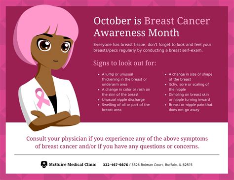 Breast Cancer Awareness Month Flyer Venngage