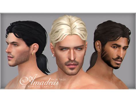 Amadeus Male Hair By Wistful Castle Mens Hairstyles Amadeus Male