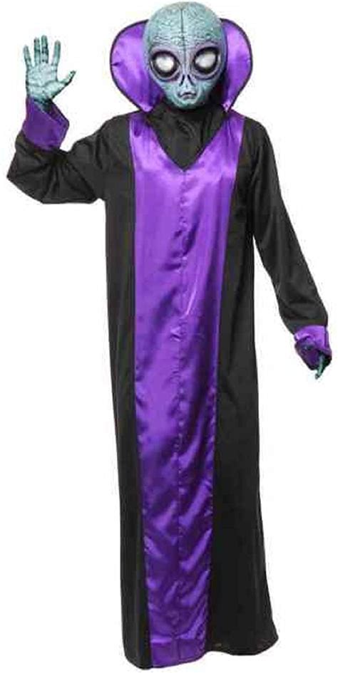 Purple And Black Space Alien Man Adult Costume Robe Only