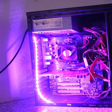 40cm 5050smd Led Pc Computer Case Strip Light Self Adhesive 12v Us499