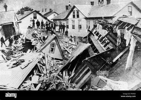 Johnstown Flood 1889 Nscene In Johnstown Pennsylvania After The