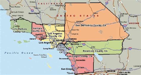 Exploring Southern California Counties Map In 2023 Map Of Europe