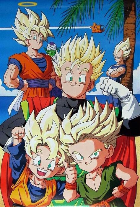 Gotentrunksgohangokuvegeta E Picollo Dragon Ball Z Anime Dragon