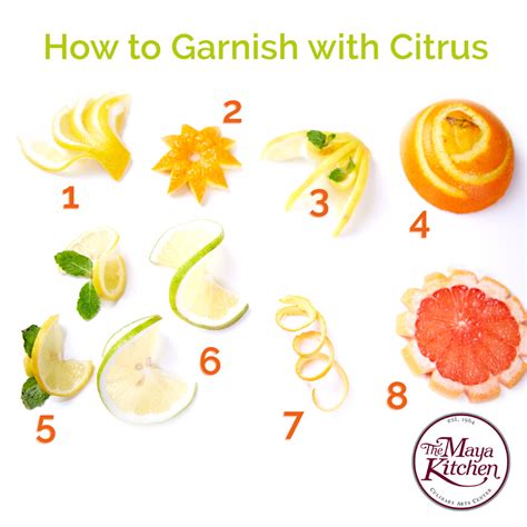 How To Garnish With Citrus Online Recipe The Maya Kitchen