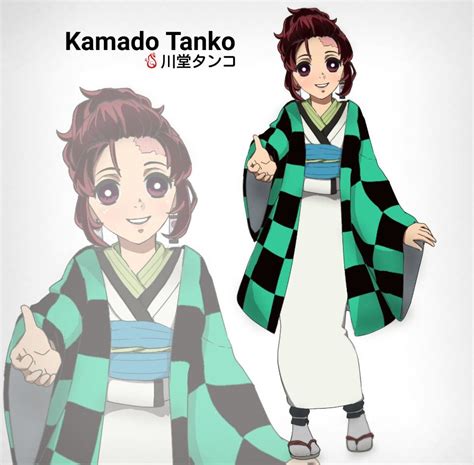 Kimetsu No Yaiba Demon Slayer Tanjiro Versão Feminina Tanjiro Female
