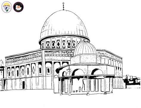 صور معالم في المسجد الأقصى للتلوين مكتبة الأقصى