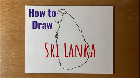 How To Draw Sri Lanka Youtube