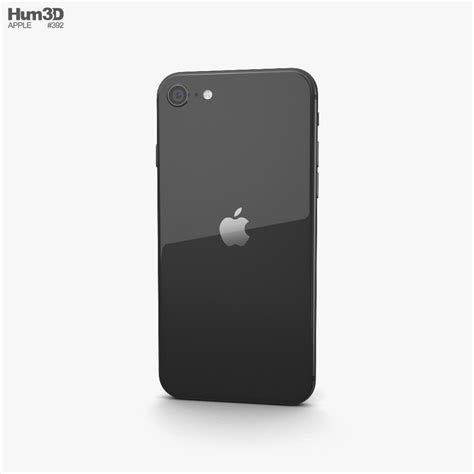 Apple Iphone Se 2020 Black 3d Model Electronics On Hum3d