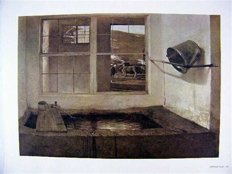Andrew Wyeth Gravure Print Spring Fed And Young Bull Kuerners 3836834970