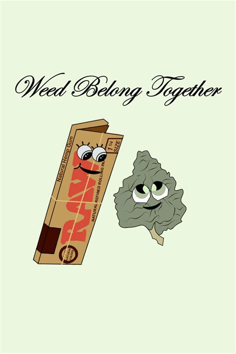 Wee'd Belong Together 420 weed pun card | Etsy