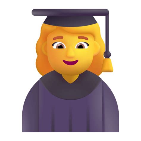 Woman Student 3d Default Icon Fluentui Emoji 3d Iconpack Microsoft